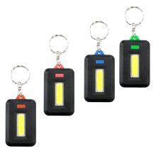 3W Mini LED Keychain Flashlight, Compact Pocket Torch with Triple Lighting Modes, 4 Colors