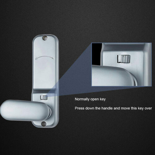 Mechanical Combination Lock Keyless Coded Door Lock Weatherproof Durable Zinc Alloy Battery‑ Security 1