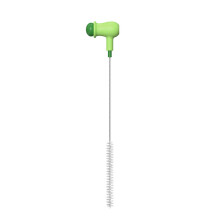 Flexible Style Scrub Brush With Stainless Steel Bristles-Green