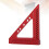 Aluminum Alloy Carpenter Square Ruler, 22.5-90 2