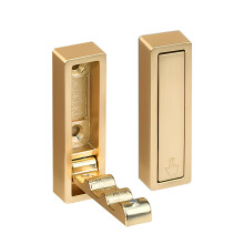 4 Pack Gold Foldable Wall Hooks, Heavy Duty Rustproof Coat Hooks Wall Mounted for Small Spaces