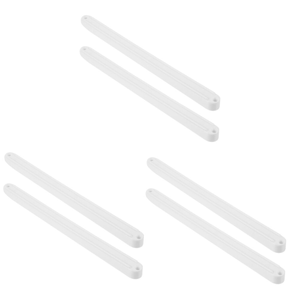Drawer Slides Replacement Parts 3 Sets White Plastic Center Drawer Track Guide Rails For Smooth Glide Movement 9351714501347