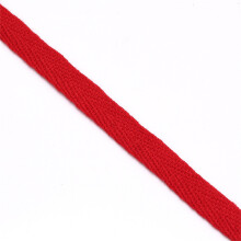 Sturdy Cotton Edging Trim for Clothing Cuffs Collars-Red