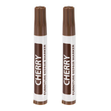Furniture Markers 2 Pack Cherry Wood Touch Up Sticks Oil Based Scratch Pens for Furniture and Floors