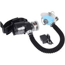Powered Air Purifying Respirator with Constant Flow, Adjustable Half Face Gas Mask for Dust and Fumes