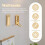 4 Pack Gold Foldable Wall Hooks, Heavy Duty Rustproof Coat Hooks Wall Mounted for Small Spaces 3