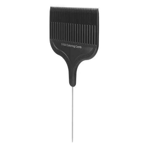 Professional Hair Dyeing Comb, Steel Needle, Black 1