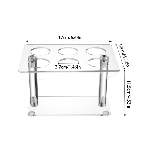 2Pieces Stackable Serving Stands for Ice Cream Cones Hand-Clear 1