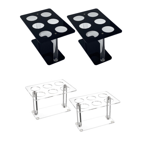2Pieces Stackable Serving Stands for Ice Cream Cones Hand-Clear 2