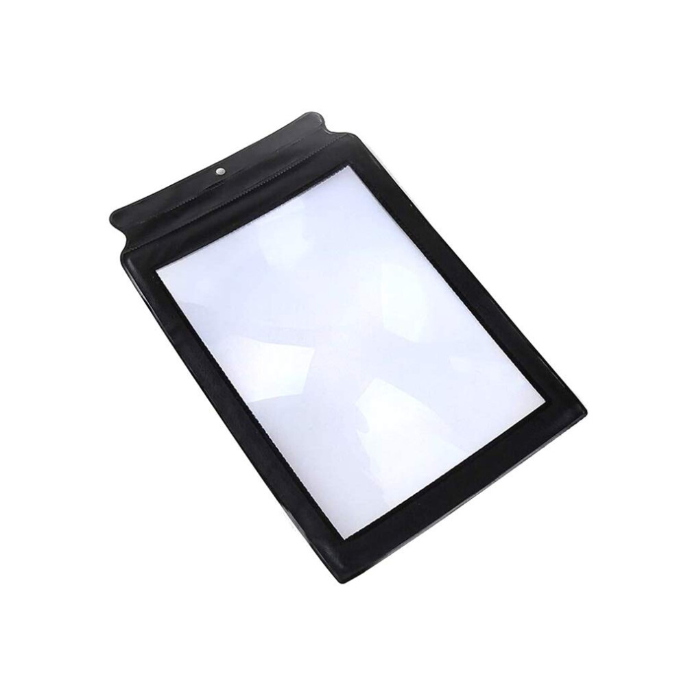A4 Full Page Reading Magnifier with 10x  Magnification, Clear View for Books Maps Magazines