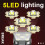 Rechargeable LED Flashlight  Lumens Waterproof Camping Light with COB Side Lamp and Power Display 4