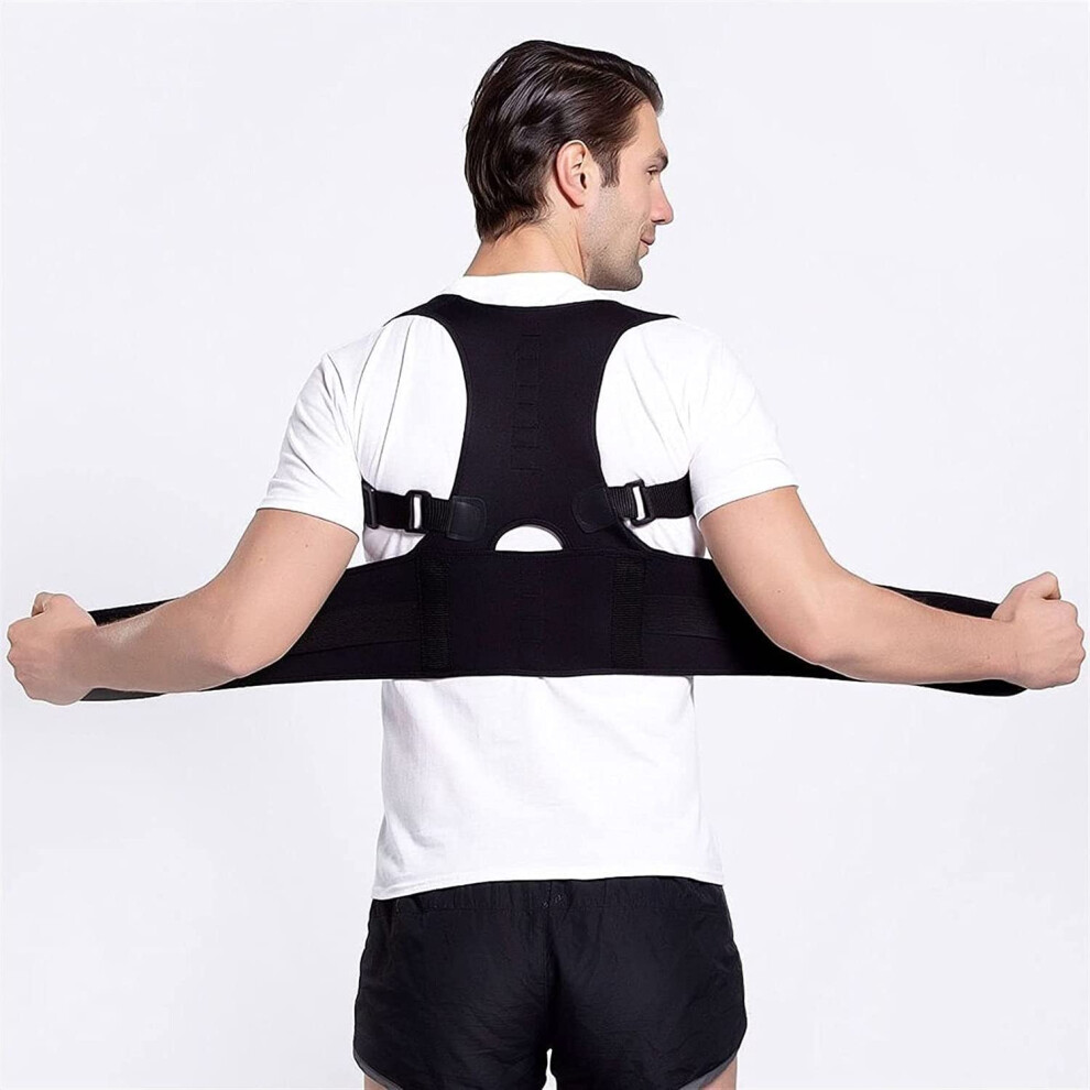 Posture Corrector Back Support Brace Adjustable Waist Trainer for Men and Women XLarge
