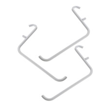 3pcs Heavy Duty White Iron Pegboard Hooks Set for Garage Wall Tool Organization