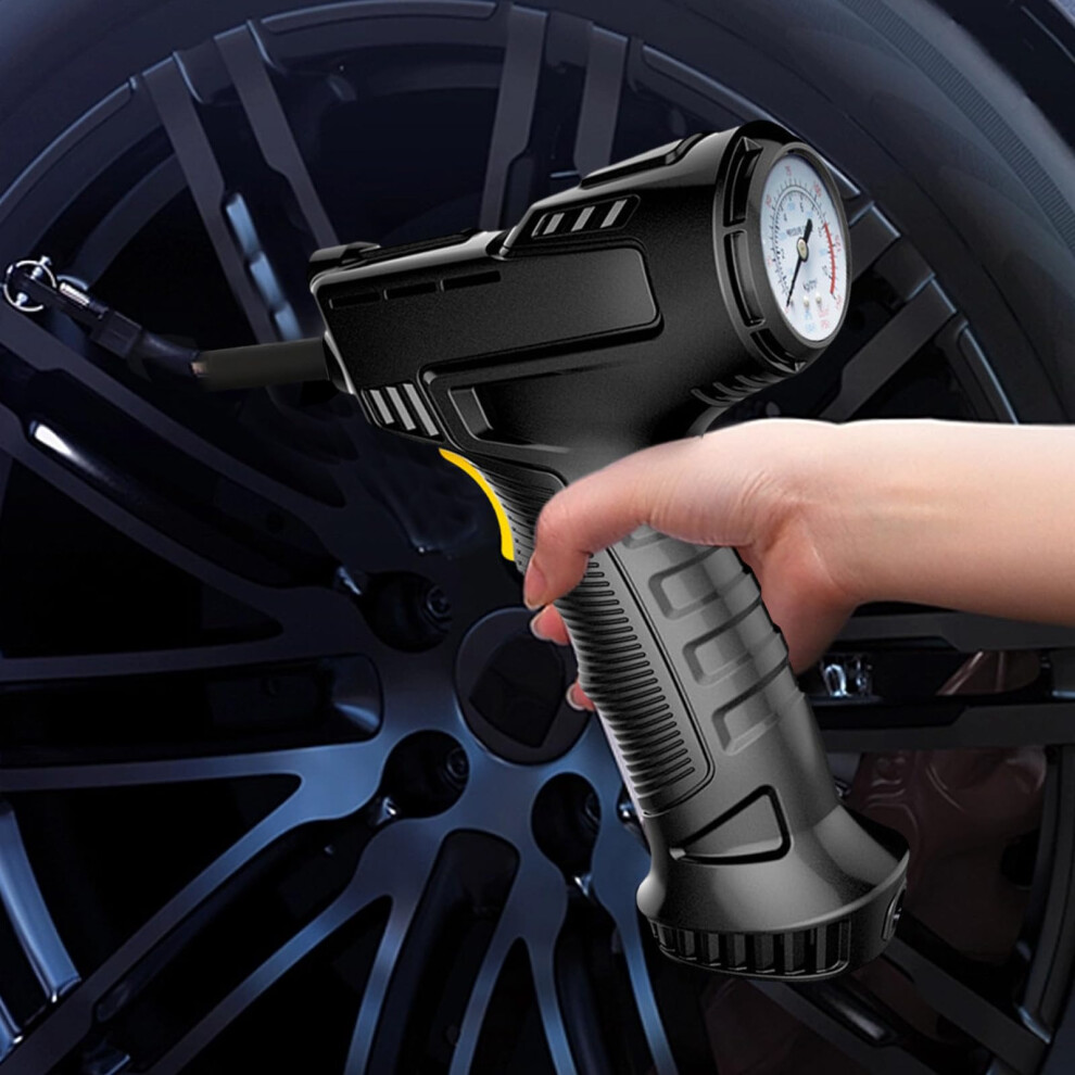 150Psi Portable Tire Inflator With Led 12V Car Air Compressor Pump With Pressure Gauge For Car And Motorcycle Light 9351714501699