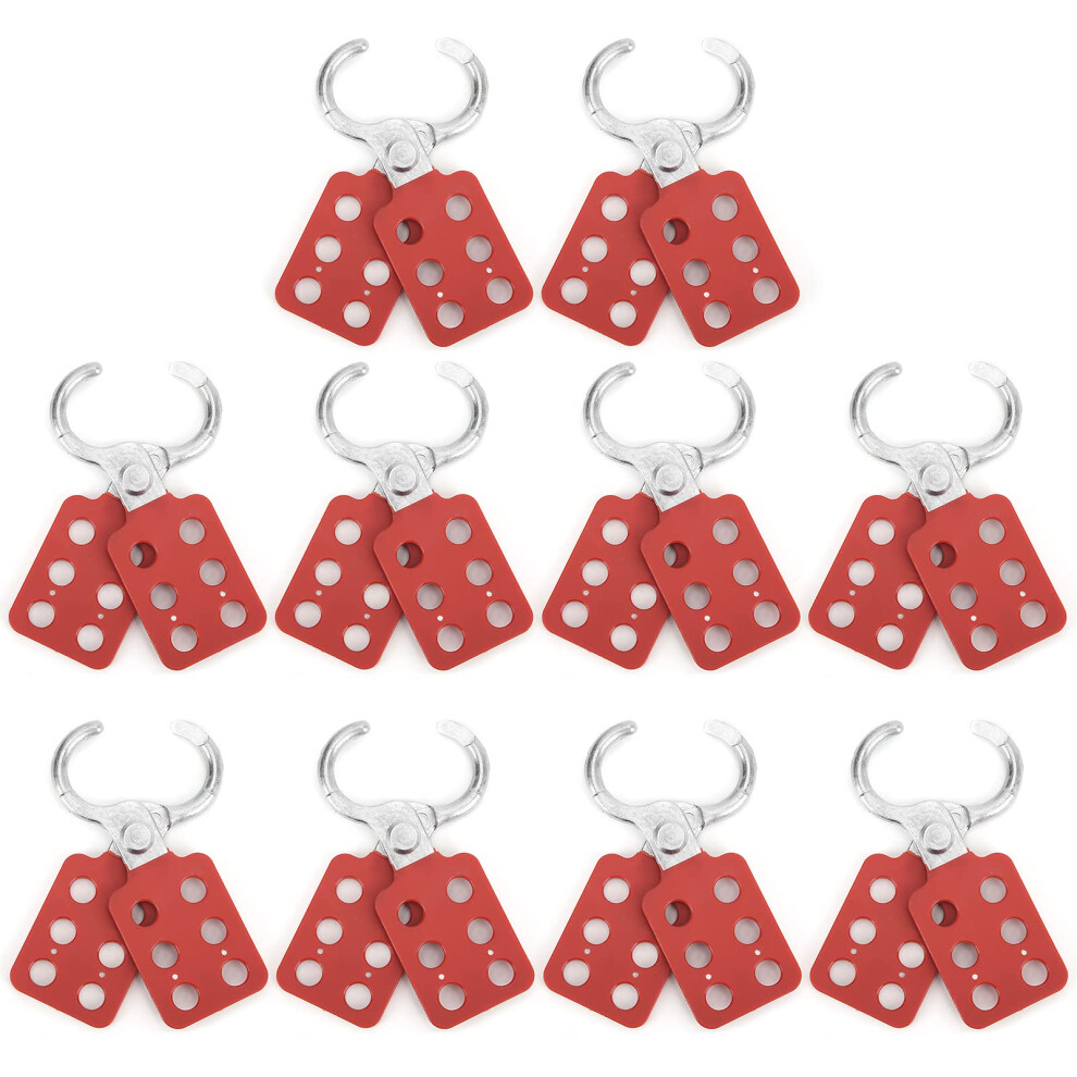 Lockout Hasp For Multiple Workers, Safety Lockout Hasp 6 Hole, Durable Industrial Lock Out Tag Out Hasp 9073542022558