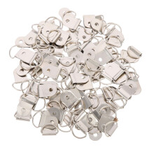 100pcs Picture Frame Hangers with Durable Iron Photo Hanging Hardware for Secure Wall Mounting