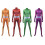 (100, red) Halloween Cosplay Bodysuit Anime Women Agent Jumpsuit 2