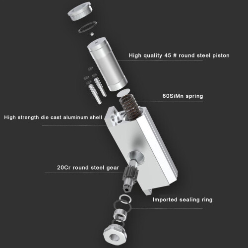 Commercial Hydraulic Door Closer Heavy Duty Adjustable Speed Surface Mounted Automatic Door Control 1