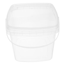 Plastic Bucket with Lid, Durable Water Storage Container for Home, Garden and Cleaning Use