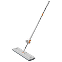 Hands  Flat Mop with Automatic SelfWringing Rebound System for Tile Floors, Stainless Steel Handle