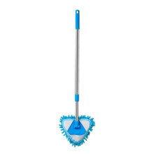Retractable Stainless Steel Triangle Mop with Adjustable Telescopic Handle for Floor and Wall Cleaning