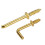 100Pack Brass Plated L Shape Screw Hooks, Secure Hold SelfTapping Design for DIY and Wall Hanging 5