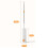 Hands  Flat Mop with Automatic SelfWringing Rebound System for Tile Floors, Stainless Steel Handle 2