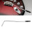 Single Tremolo Arm - Metal, Silver w/ Black Handle 1