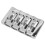 4 String Electric Bass Bridge L Shaped High Mass Metal Accessory Silver 1