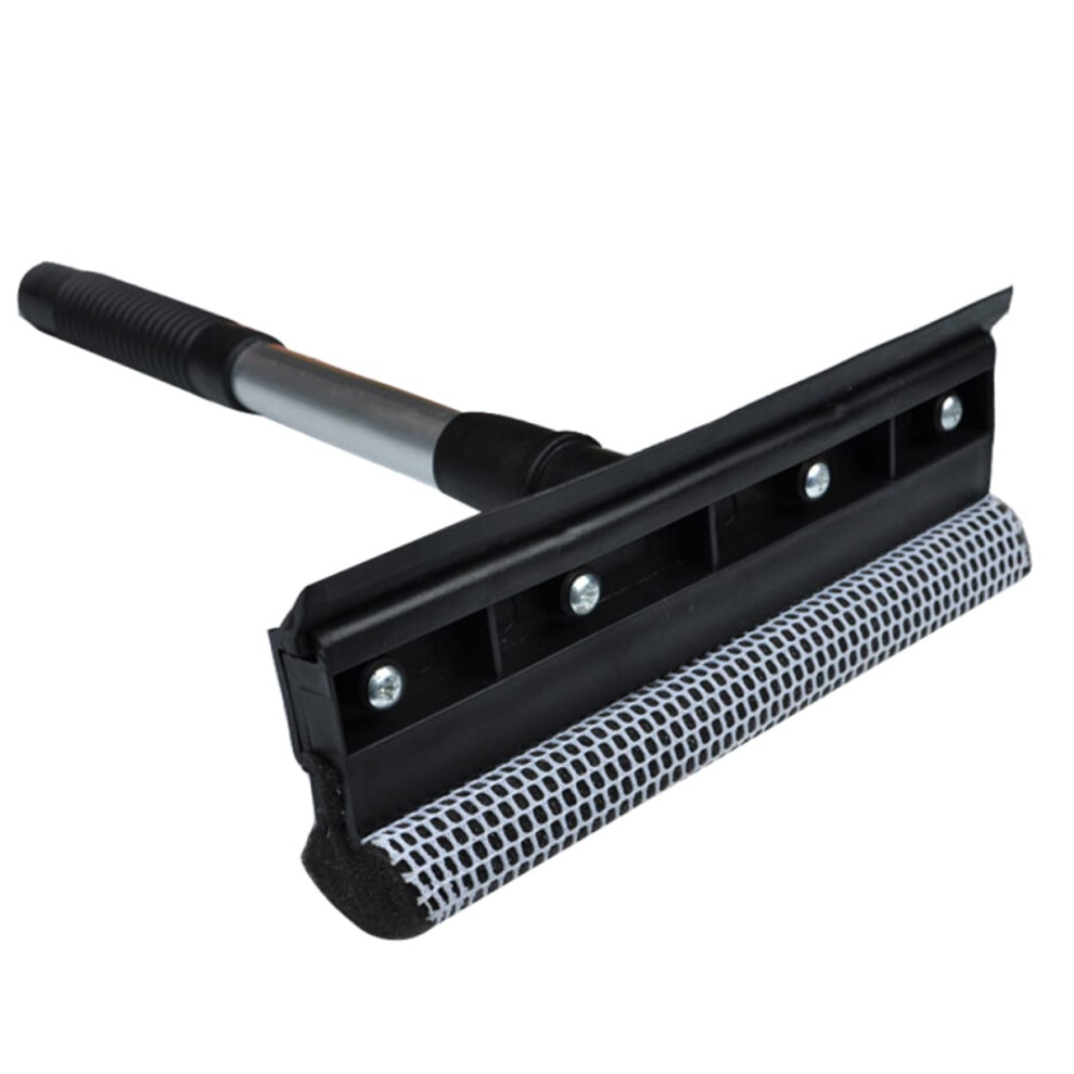 Car Window Cleaner Squeegee 2 In 1 Design Streak Windshield And Mirror Cleaning Tool With Sponge And Rubber Blade 9330225353652