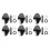 6pcs Guitar Tuning Pegs Machine Heads Black 1