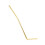 Push In Tremolo Arm Gold - Metal for Guitars 1