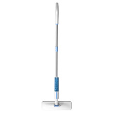 Spray Mop for Hardwood and Tile Floors with 350mL Refillable Bottle, 360 Rotating Flat Floor Mop, 2 Microfiber Pads, Blue