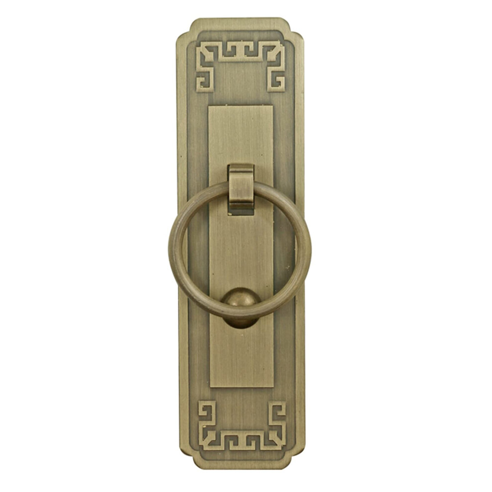 Retro Brass Door Knocker 12X4cm Vintage Weatherproof Decorative Knocker For Front Gate And Barn Door 9351714502177