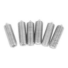 6x Tremolo Steg Sechskantschrauben Silber