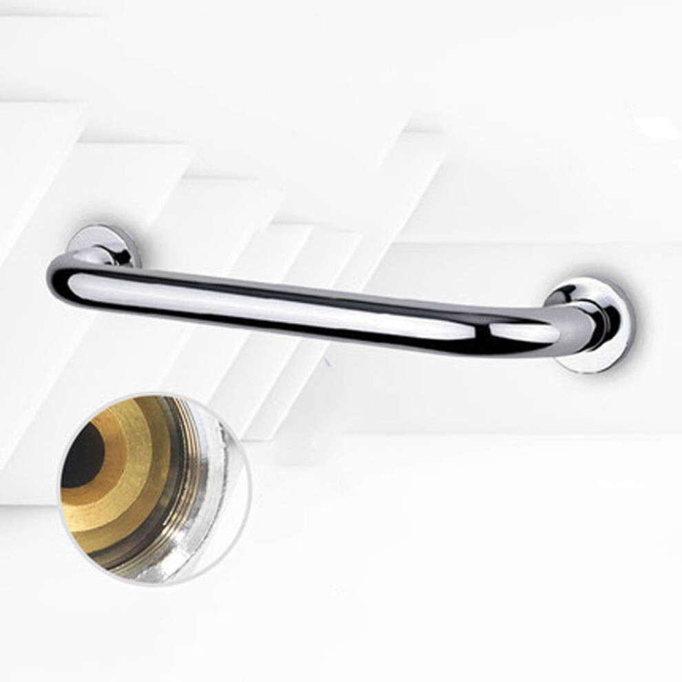 Rustproof Stainless Steel Bathroom Grab Bar with Ergonomic NonSlip Grip, Wall Mounted Safety Handrail for Elderly