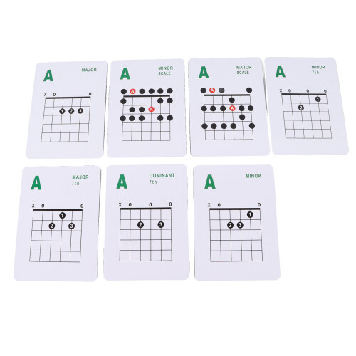 Guitar Chords Set 49 Sheets for Acoustic Electric Guitar Practice and Learning