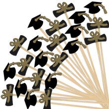 Decorative Cocktail Picks 4.7 Inch 200 Pack for Appetizers Graduation Party Elegant Food Serving