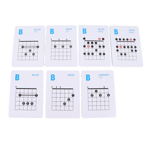 Guitar Chords Set 49 Sheets for Acoustic Electric Guitar Practice and Learning 2