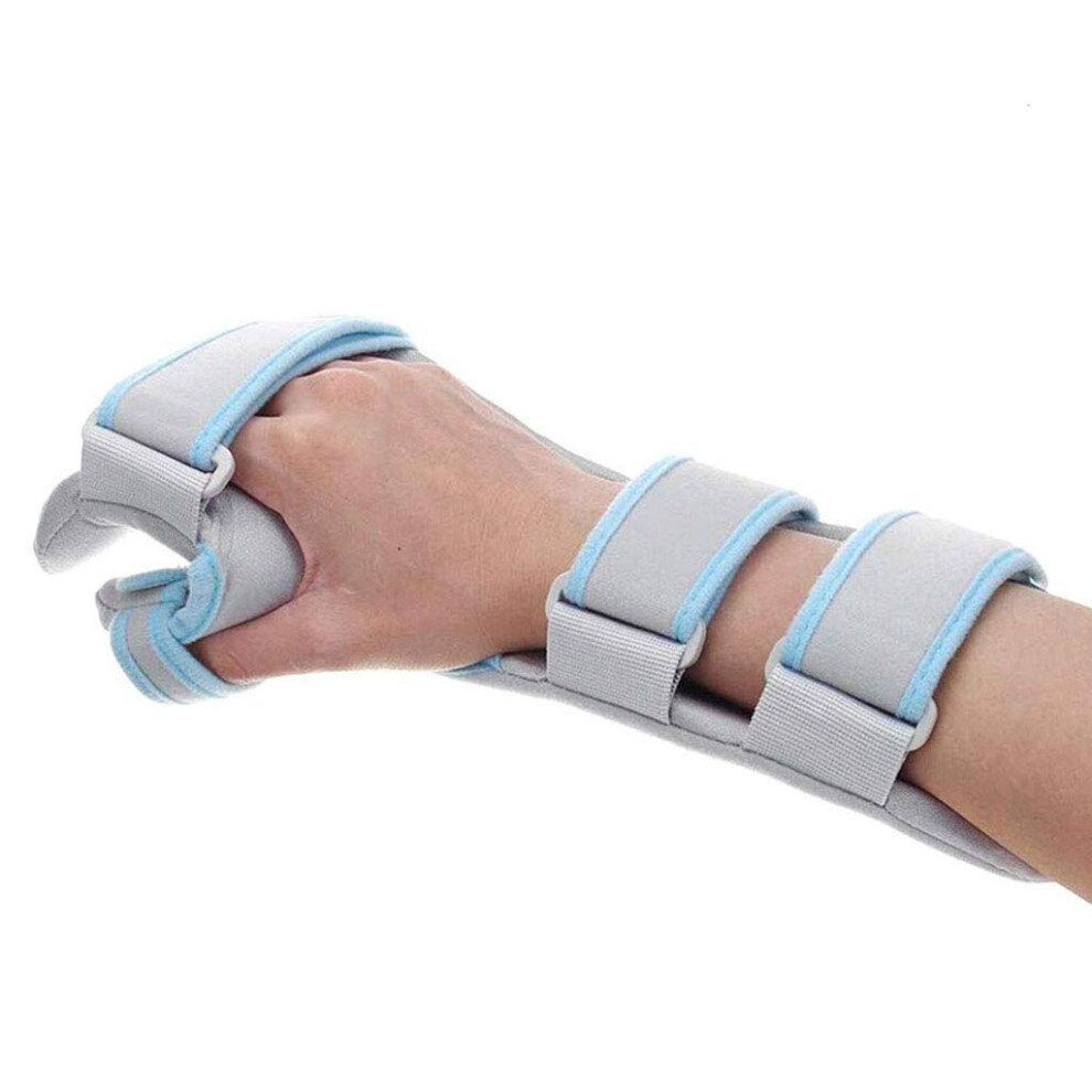 Wrist Brace for Fracture Recovery and Stroke Rehabilitation, Breathable Soft Support with Thumb Separation, Right
