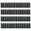 Multipurpose PVC Pipe Clips  32pcs Set for-64 black 6.1x1.27cm 1