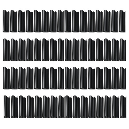 Multipurpose PVC Pipe Clips  32pcs Set for-64 black 6.1x1.27cm