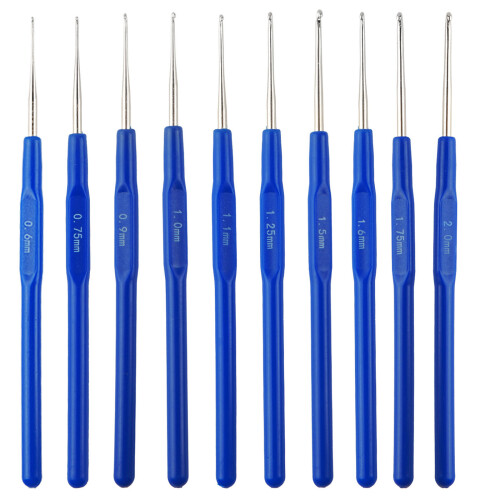 Coated Tunisian Crochet Set Smooth Knitting Accessories With-B