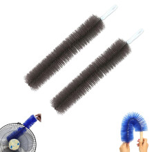 Fan Dust Cleaner 2PCS Grey, Bendable Microfiber Duster for Ceiling Fans, Washable Flexible Brush
