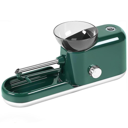 Electric Cone Rolling Machine with Fast Cone Filling, Adjustable Density, Easy OneHand Use, Green
