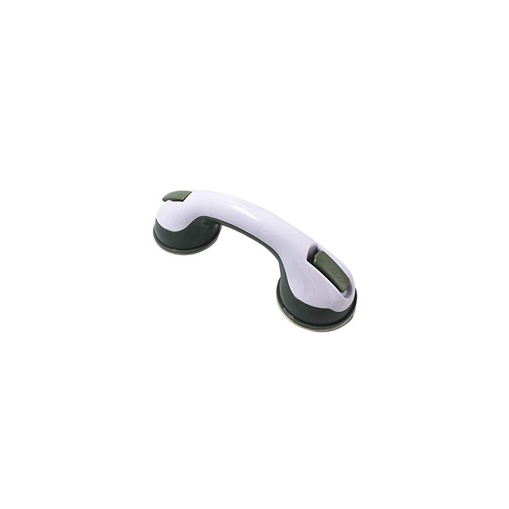 EASY SPA Shower Grab Bar with Suction Cups, OneButton Lock System, Nonporous Grip Handle for Elderly Bathroom Safety