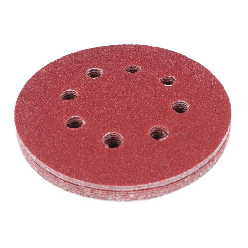 60Pcs Sanding Disc 5in 8-Hole Aluminum Oxide 1