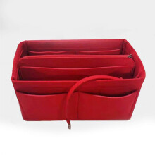 (22*11*13, Red) Felt Bag Organizer With Zipper,purse Organizer Insert, Handbag & Tote Shaper, For Speedy Neverfull Tote