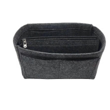 (30*17*18, Gray) Felt Bag Organizer With Zipper,purse Organizer Insert, Handbag & Tote Shaper, For Speedy Neverfull Tote