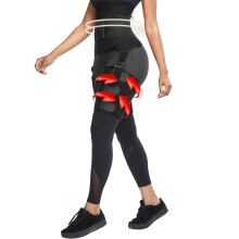 3 in 1 Waist Trainer and Thigh Trimmer with Adjustable Compression Straps and Hip Support Black XL